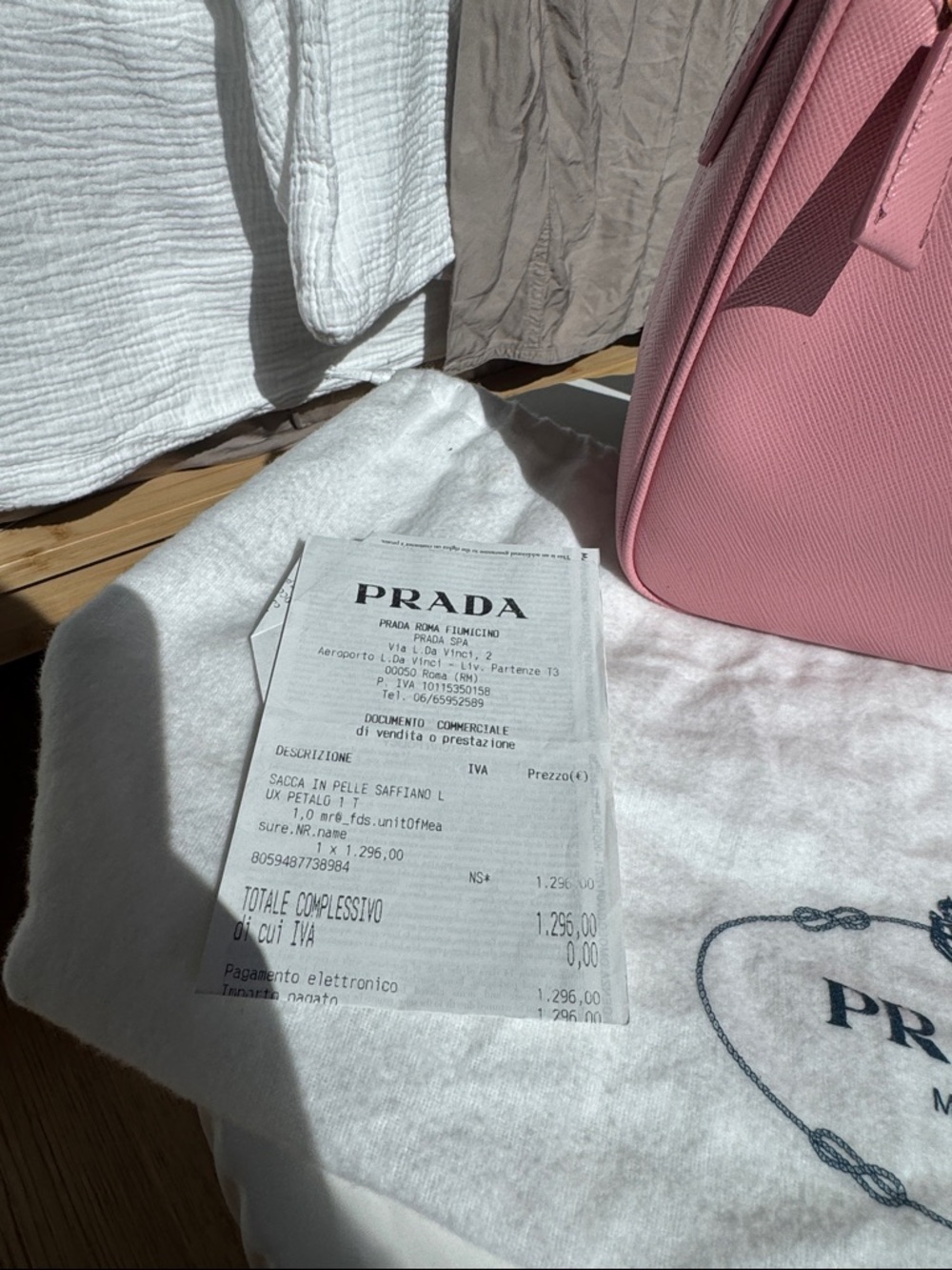 Prada Saffiano Lux Pink Shoulder Bag Petalo Rare Y2K Re-Edition Mini - Picture 4 of 11